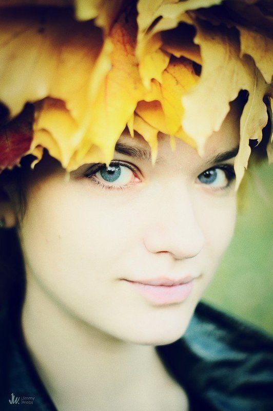 девушка, осень, глаза *** фото превью