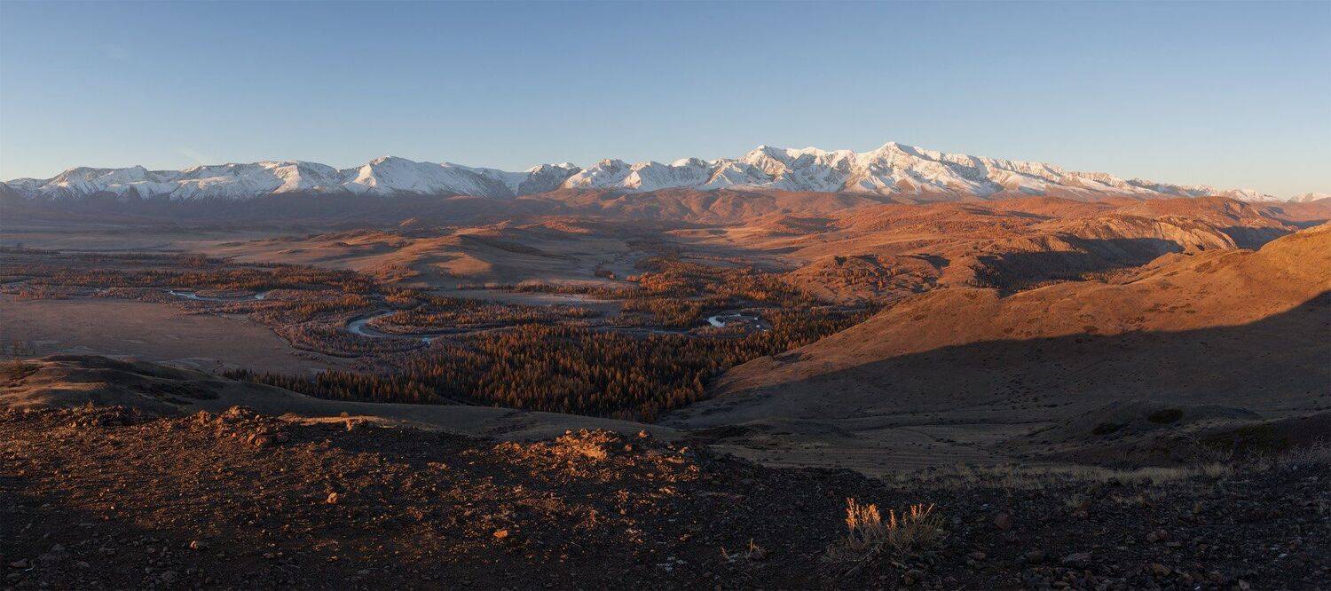 Горный Алтай, Курайская степь, Северо-Чуйский хребет, горы, Сергей