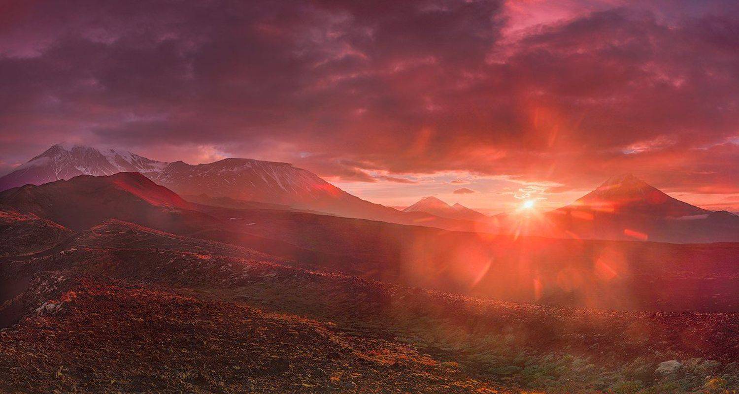 камчатка, вулкан, пейзаж, путешествие, лето, фототур, рассвет, Денис Будьков