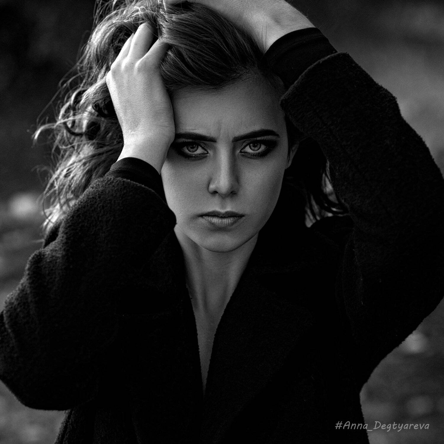 portrait, girl, model, eyes, hair, lips, face, beauty, facial, make-up, photographer, russia, nikon, Анна Дегтярёва