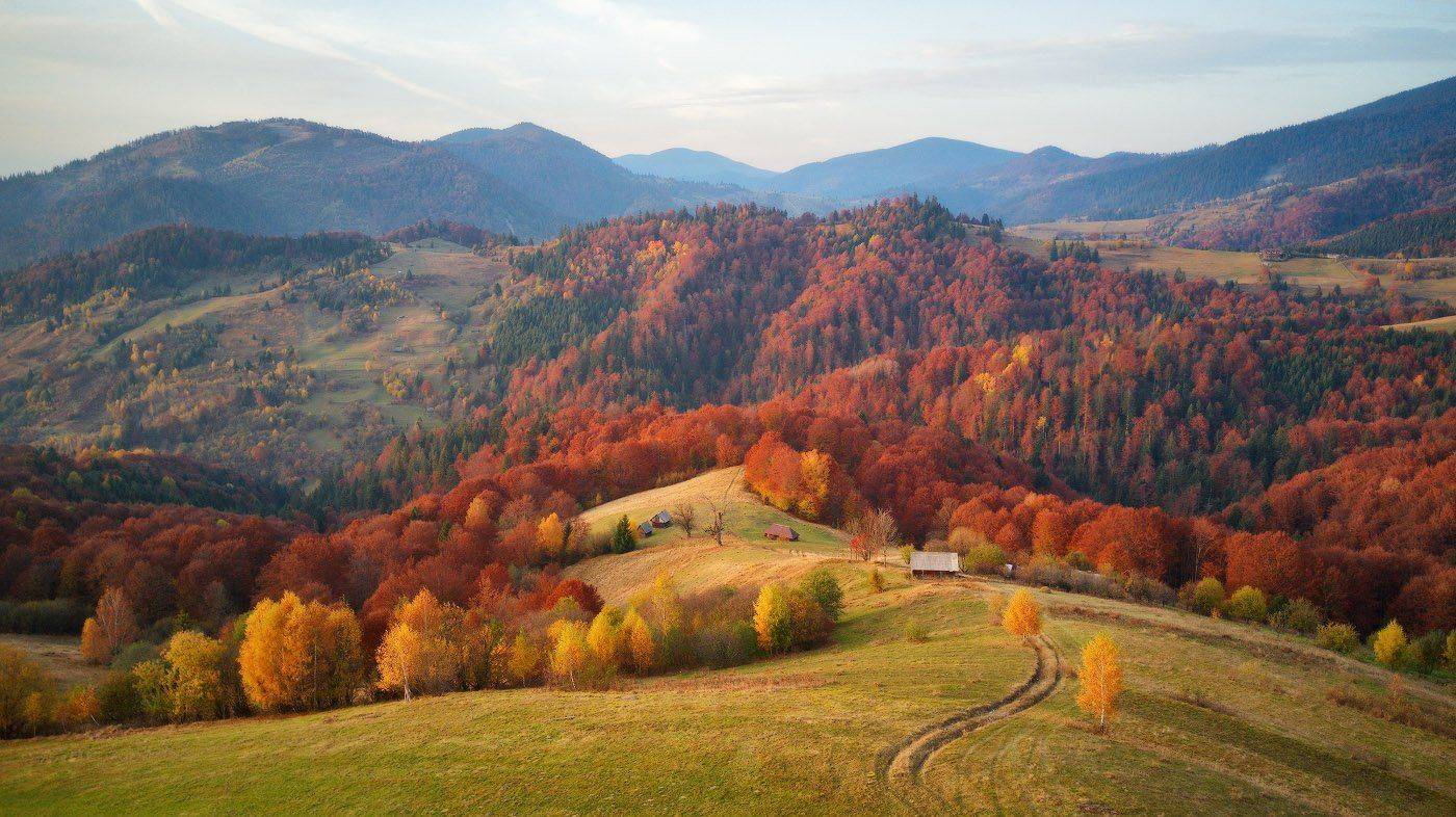 вечер, горы, закарпатье, закат, карпаты, октябрь, осень, украина, Вейзе Максим