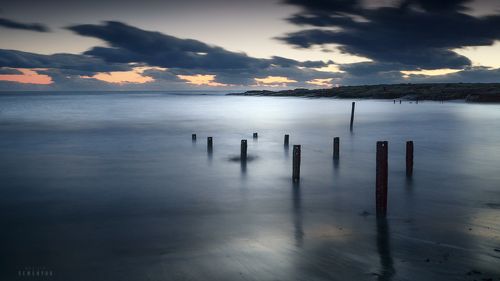 После заката.