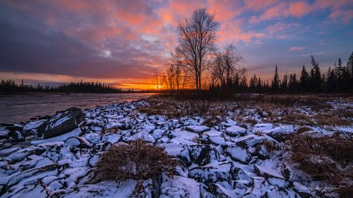 Дневной закат.