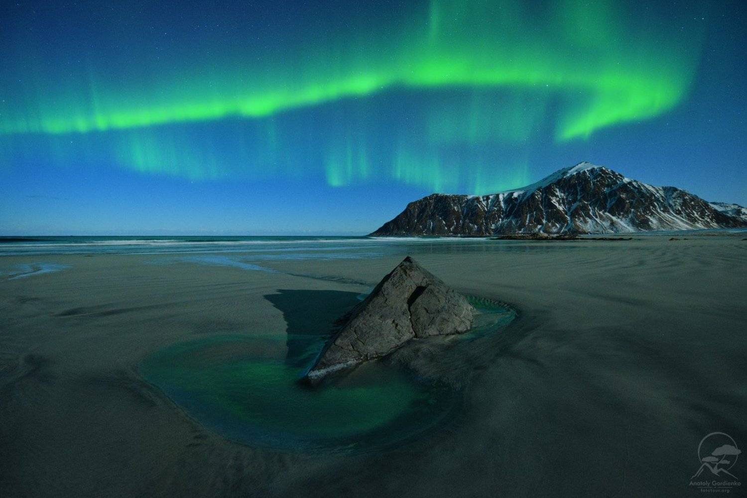 пейзаж, природа, море, норвегия, лофотены,аврора, Анатолий Гордиенко