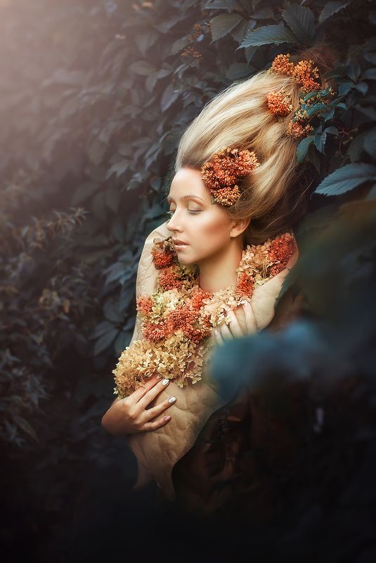 легенды осени, девушки, осень, королева, корна Легенды осени фото превью