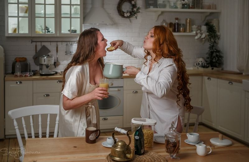 студия, модель, кухня, красота, портрет За папу, за маму... фото превью