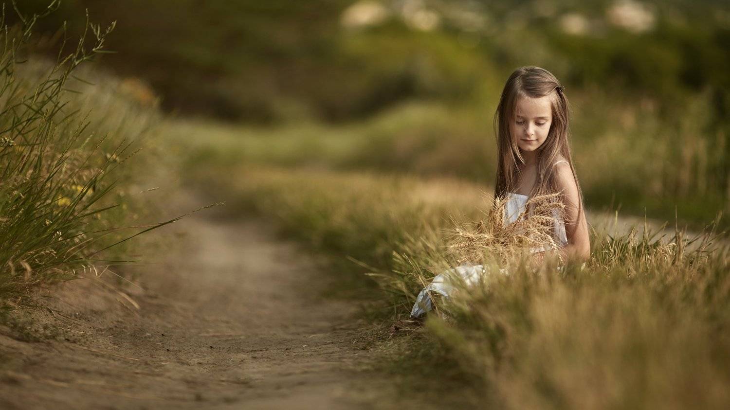 детский фотограф, дети, портрет, художественный портерт, идея детской фотосессии, детский образ, образ, пшеница, платье, ребенок, ребенок в кадре,, Щепин Сергей