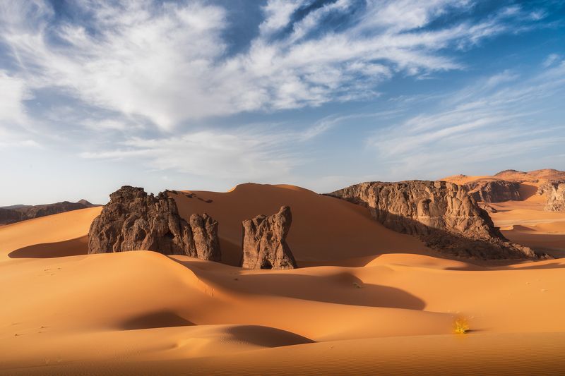 алжир, сахара, пустыня, песок, тадрарт, дюны Новый день фото превью