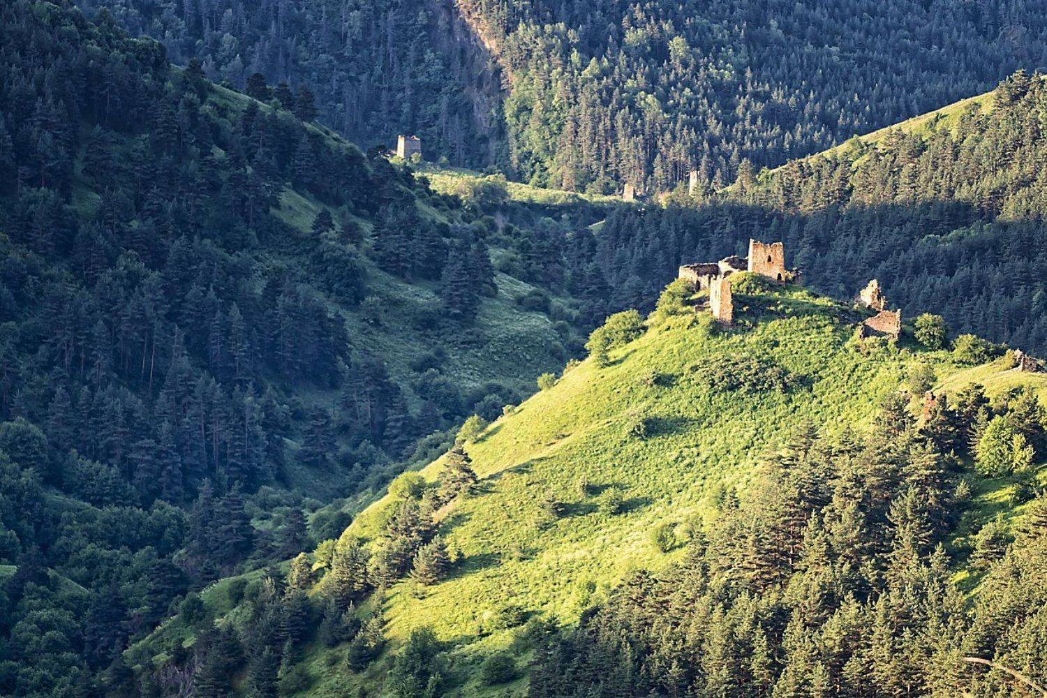 кавказ,горы,заповедник,башни., Анатолий Салтыков