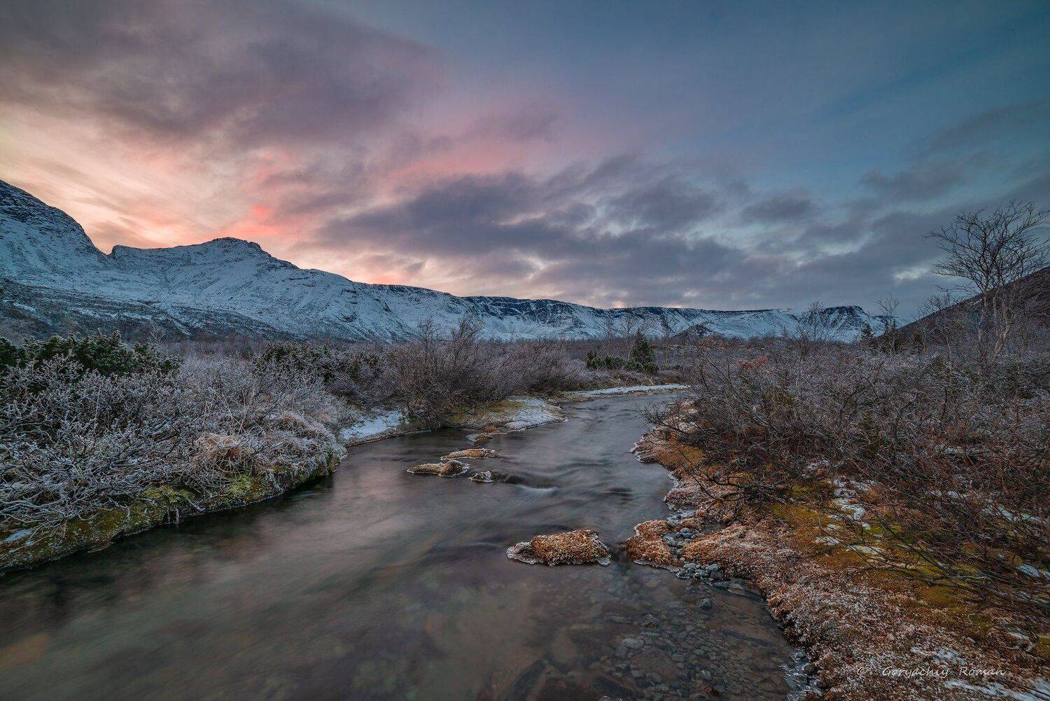 север, кольский, хибины, заполярье, осень, вечер, заморозки,, Роман Горячий
