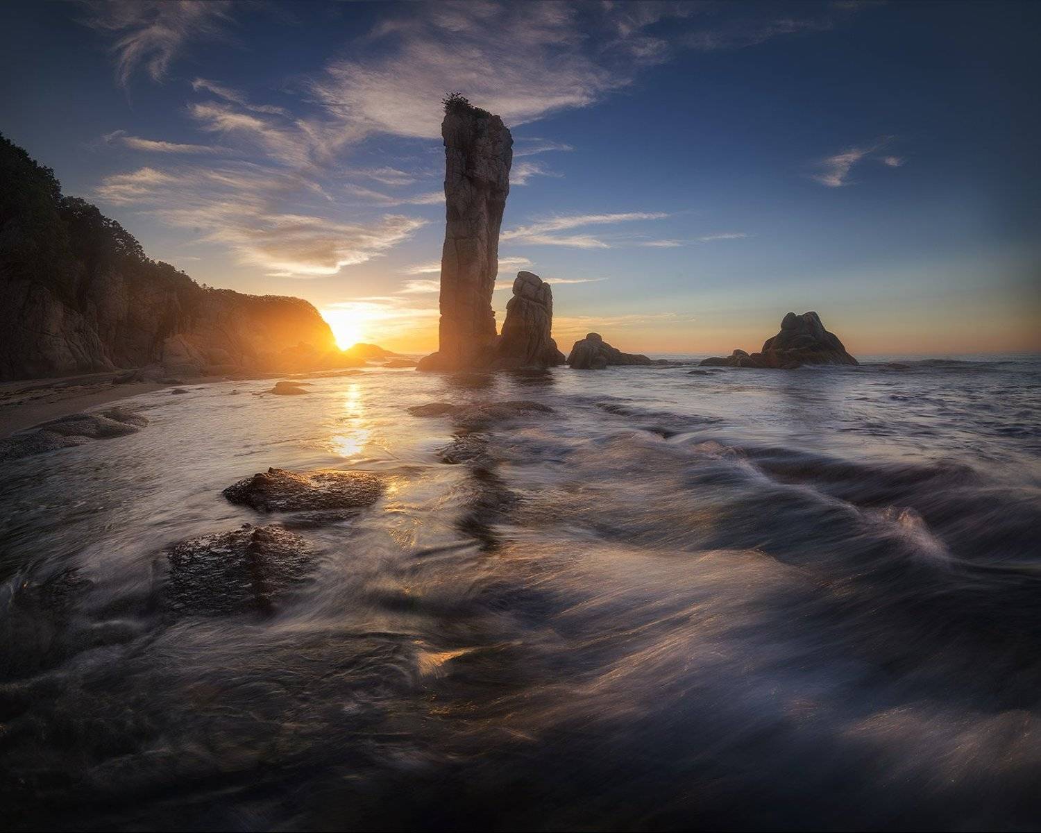 приморский край море солнце рассвет владивосток заповедник скалы, Сорокин Алексей