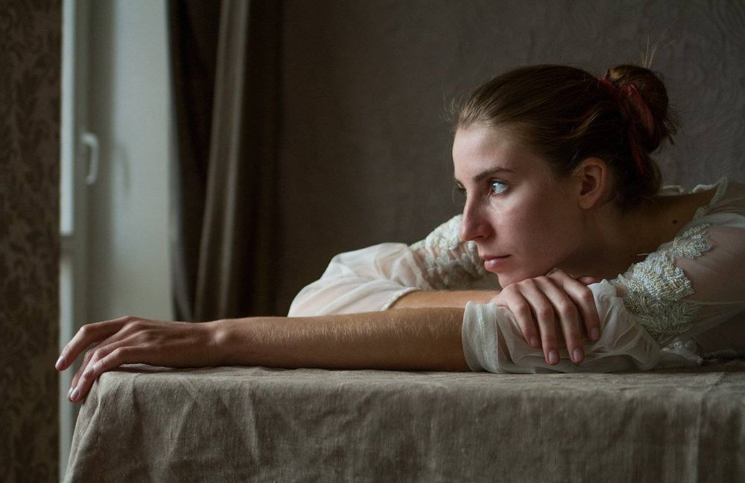 fine, art, portrait, Родислав Дрибен