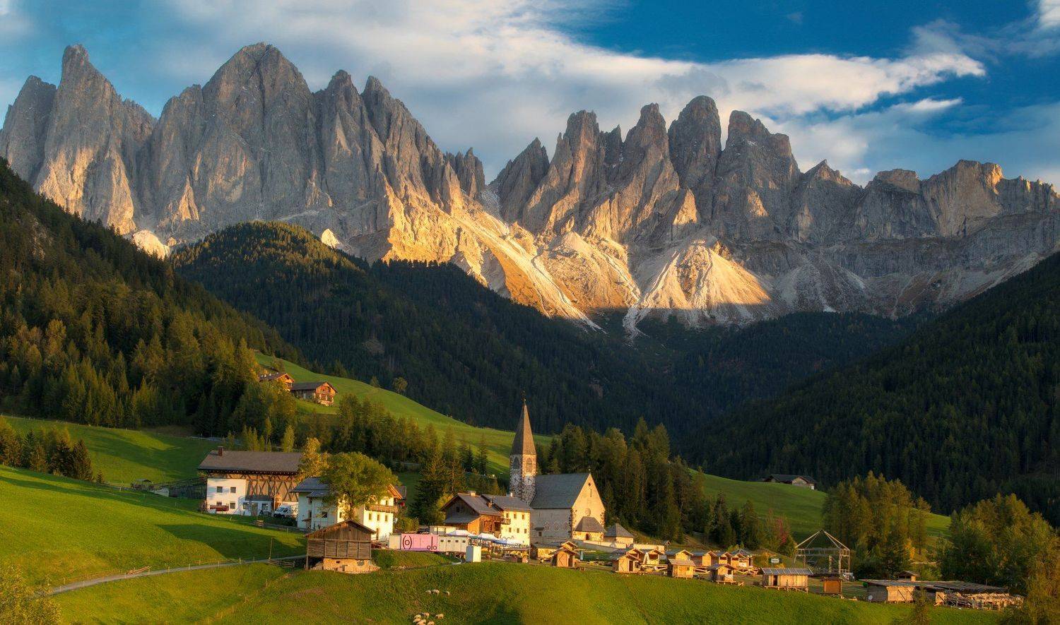 dolomites, autumn, santa maddalena, Сергей Луканкин