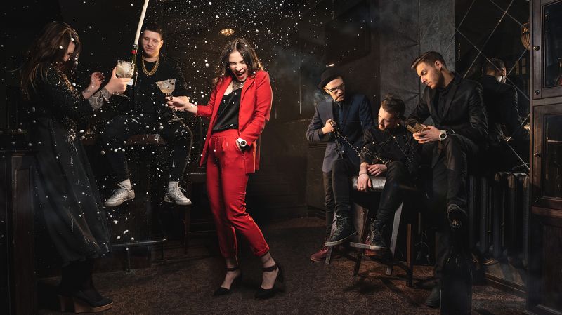 holiday, champagne, emotions, spray, pathos Happy new year фото превью