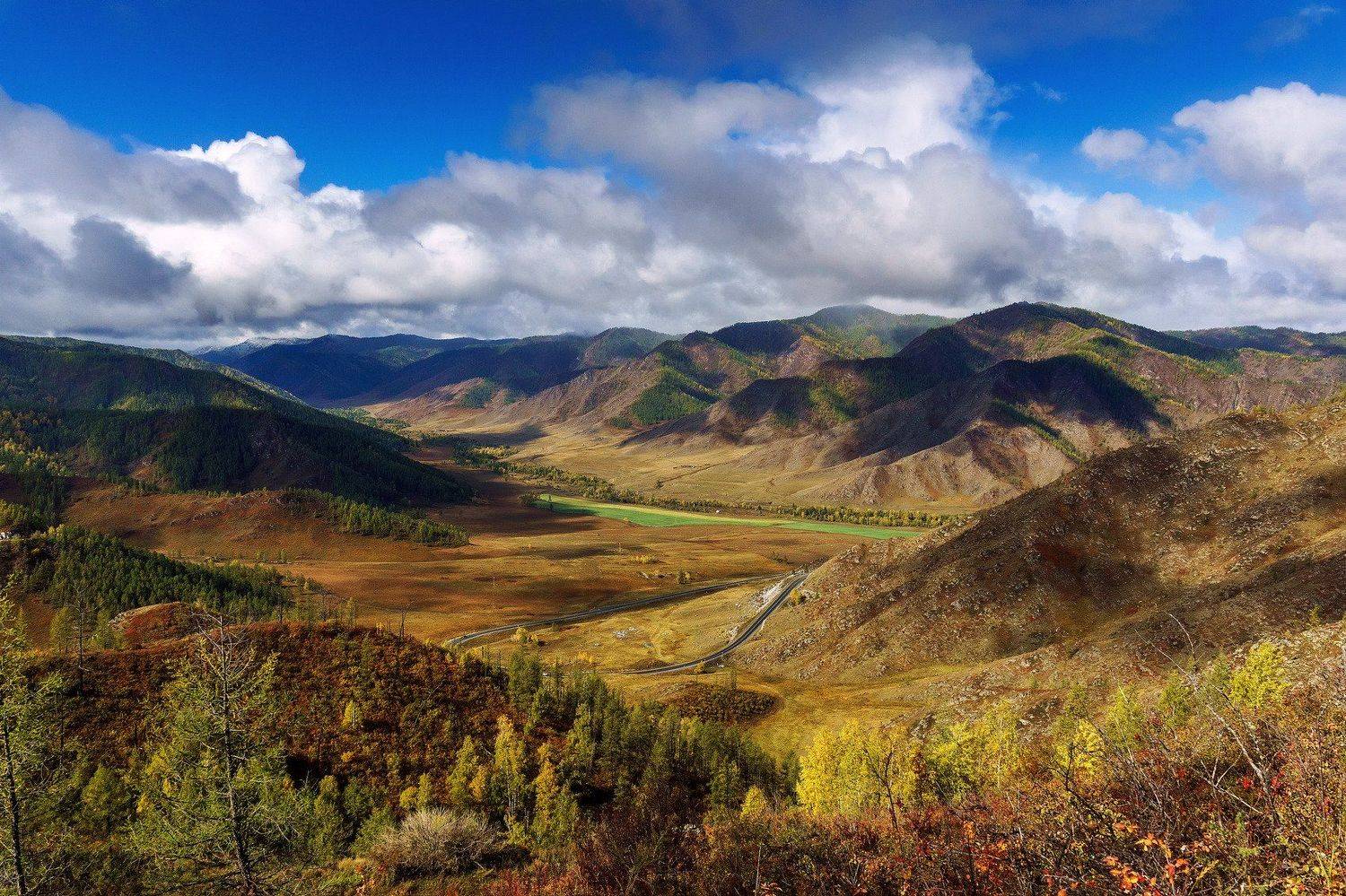 пейзаж, горы, осень, Горный Алтай , Чуйский тракт , Александр Потапов