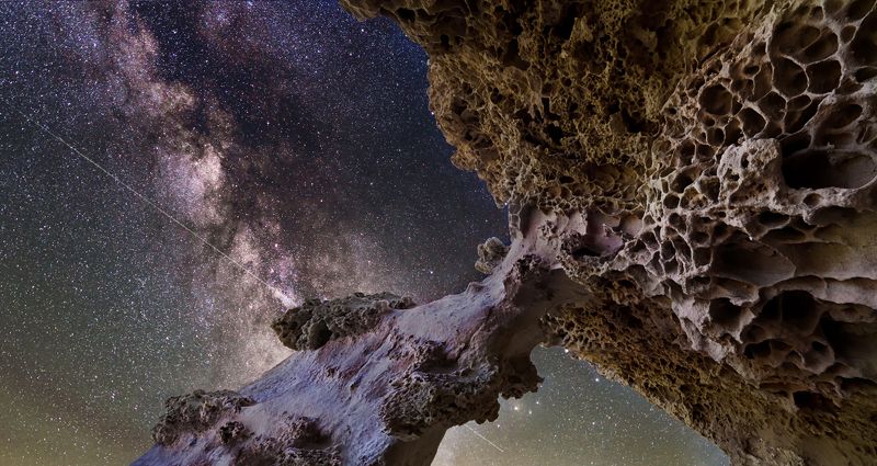 крым,пейзаж,ночь,звезды, млечный путь,природа,скалы,горы,россия,фототур Каменная Галактика фото превью