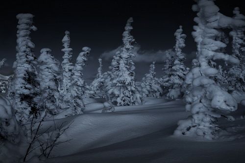 Сибирская зима. Горная Шория.