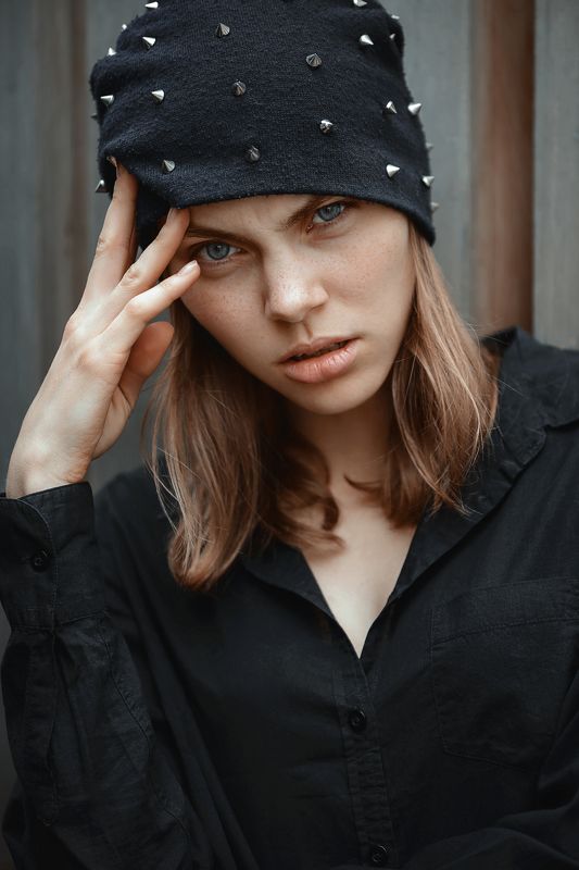 photo, portrait, color, eyes, girl, model Anastasia фото превью