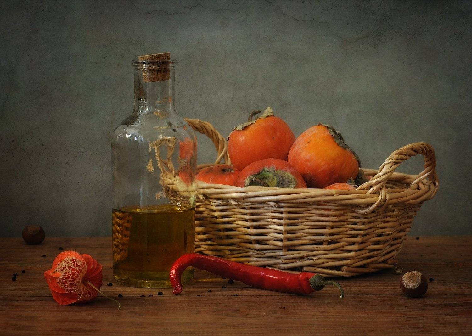 натюрморт,хурма,осень, Наталия К