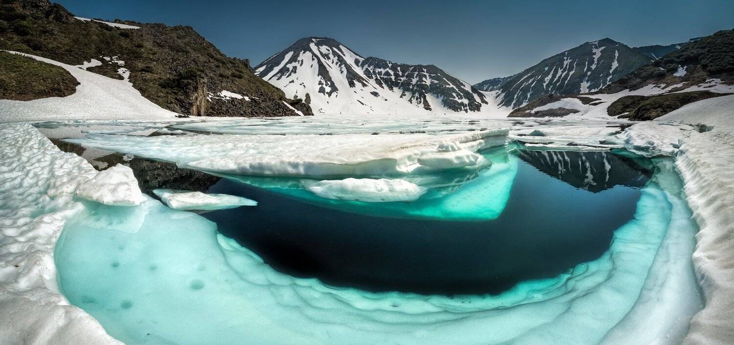 камчатка,россия,озеро,ледник,пейзаж,природа,вулкан,бакенинг,путешествие,фототур,лед,снег,лето, Elena Pakhalyuk
