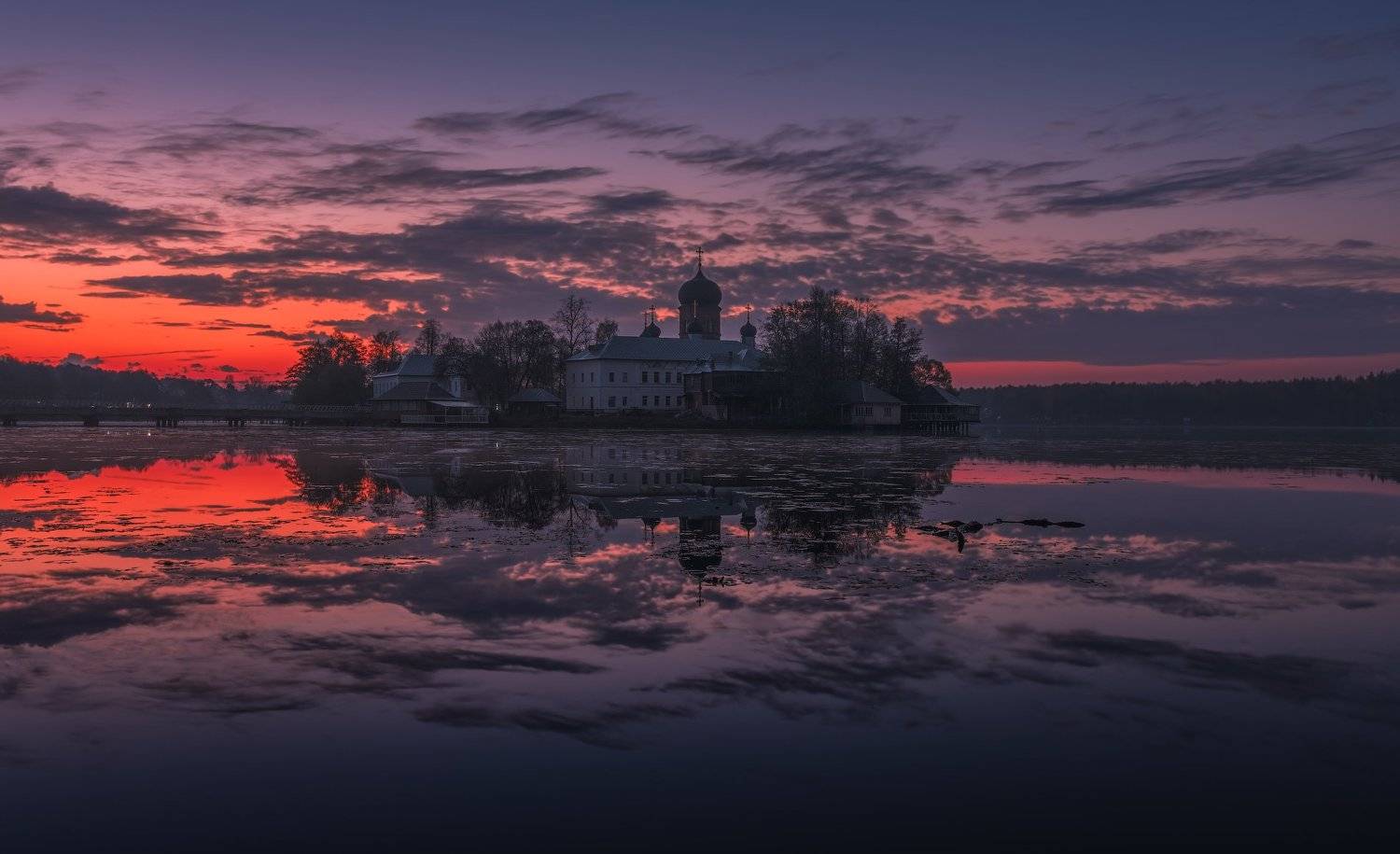 пейзаж, введенское, рассвет, утро, россия, природа, Виталий Левыкин