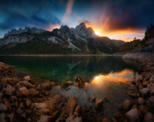 Закат на озере Гасау