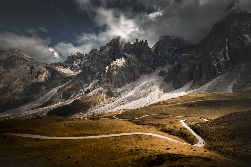 italy, dolomites, passo, rolle, landscape, nature Baita Segantini фото превью