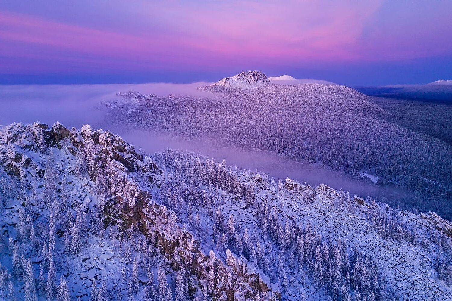 таганай, зима, урал, горы, лес, Василий Яковлев