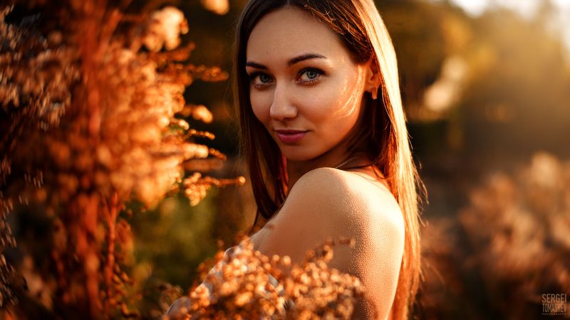 закат, свет, портрет Наташа фото превью