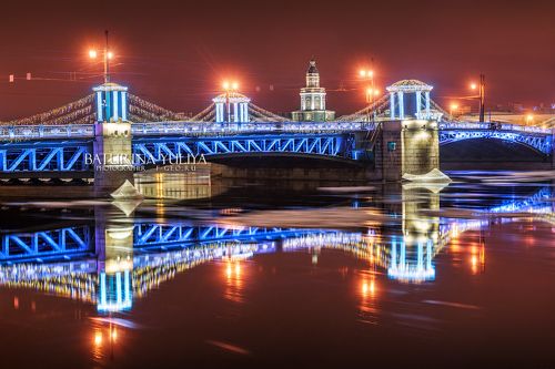 Новогодний Дворцовый мост