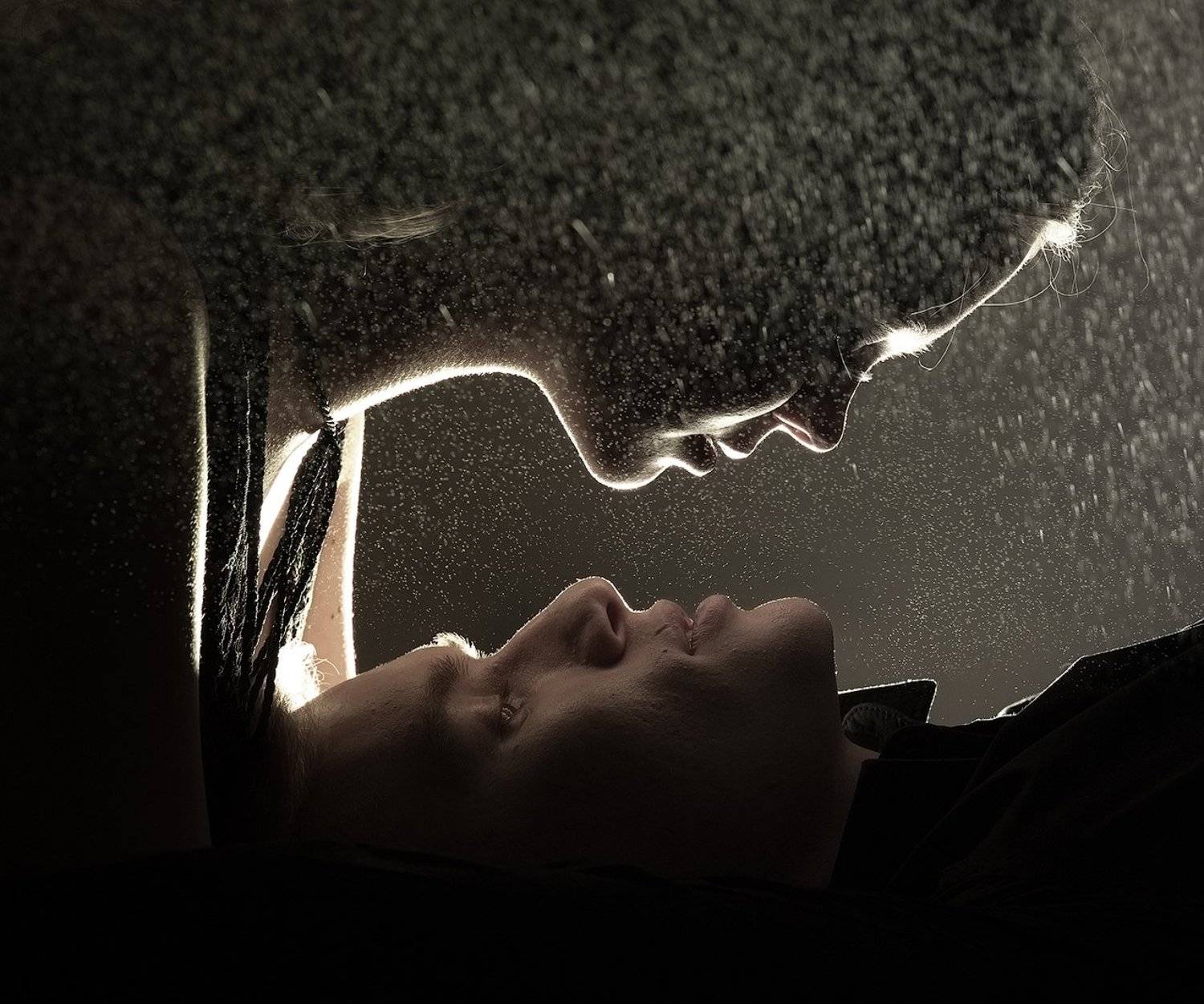 любовь, пара, красивые, ребята, взгляд, любимая, девушка, парень, двое, цвет, студия, брызги, контровик, Дарья Комарова