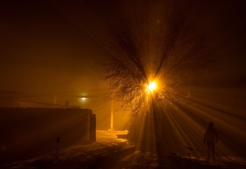 ночь туман россия велосипед Fog фото превью