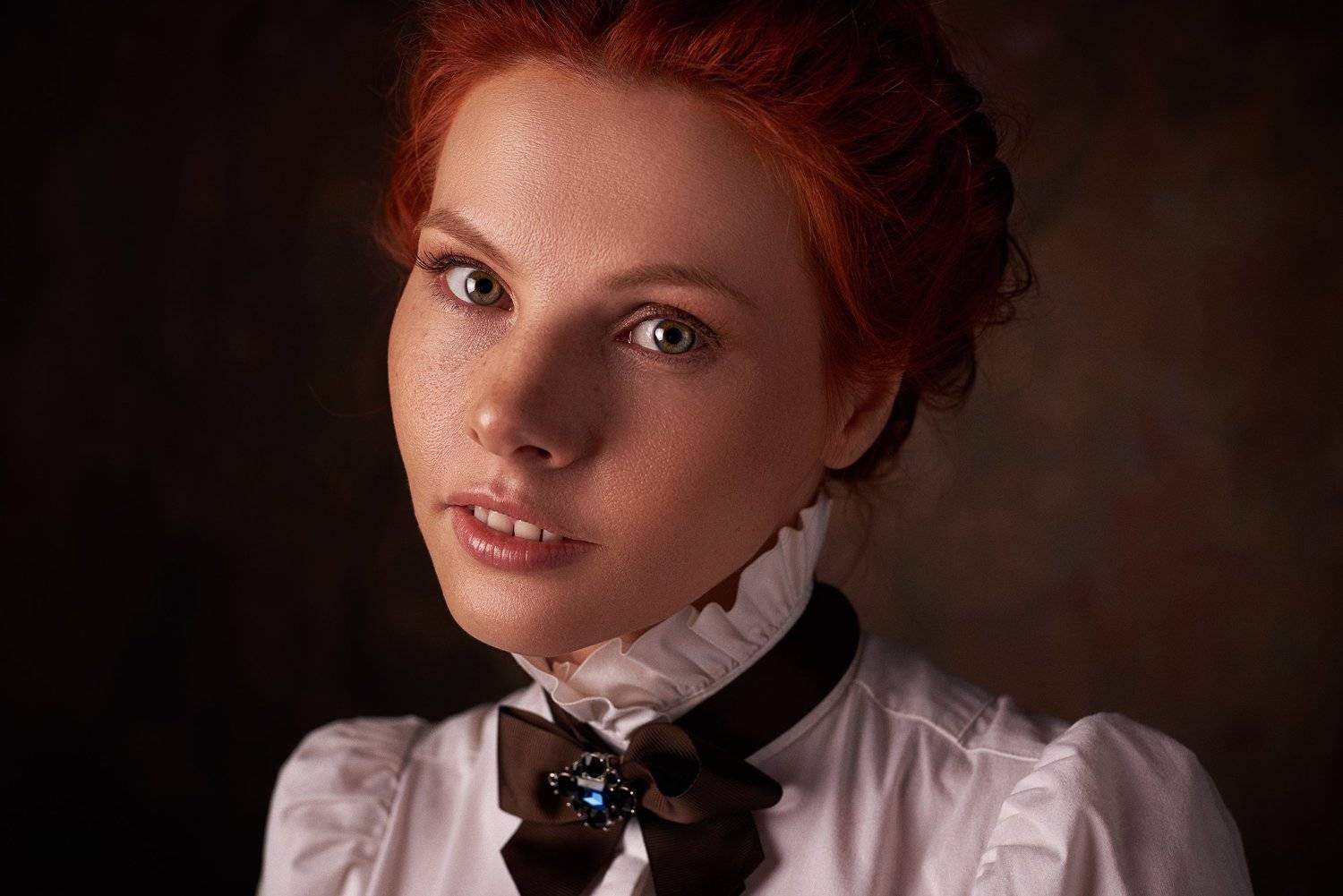 pyzhikphoto, портрет, классика, классический портрет, портрет девушки, женский портрет, portrait, classic, art, красавица, фото, девушка, рыжая, веснушки, глаза, Максим Пыжик