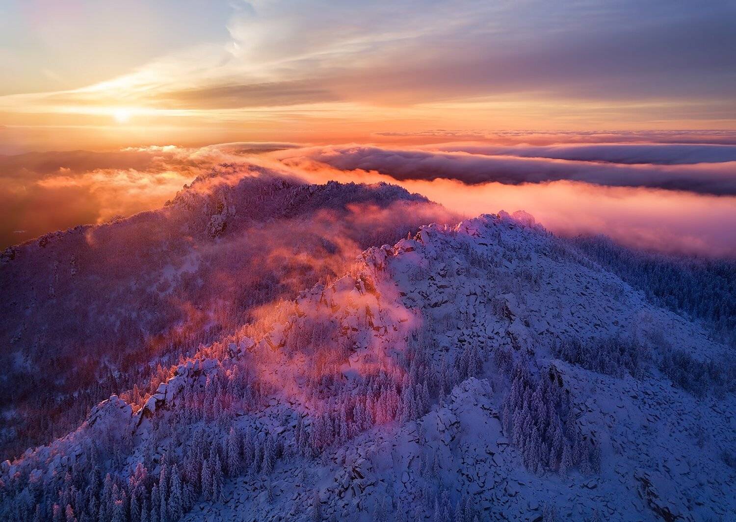 таганай, зима, урал, горы, лес, Василий Яковлев