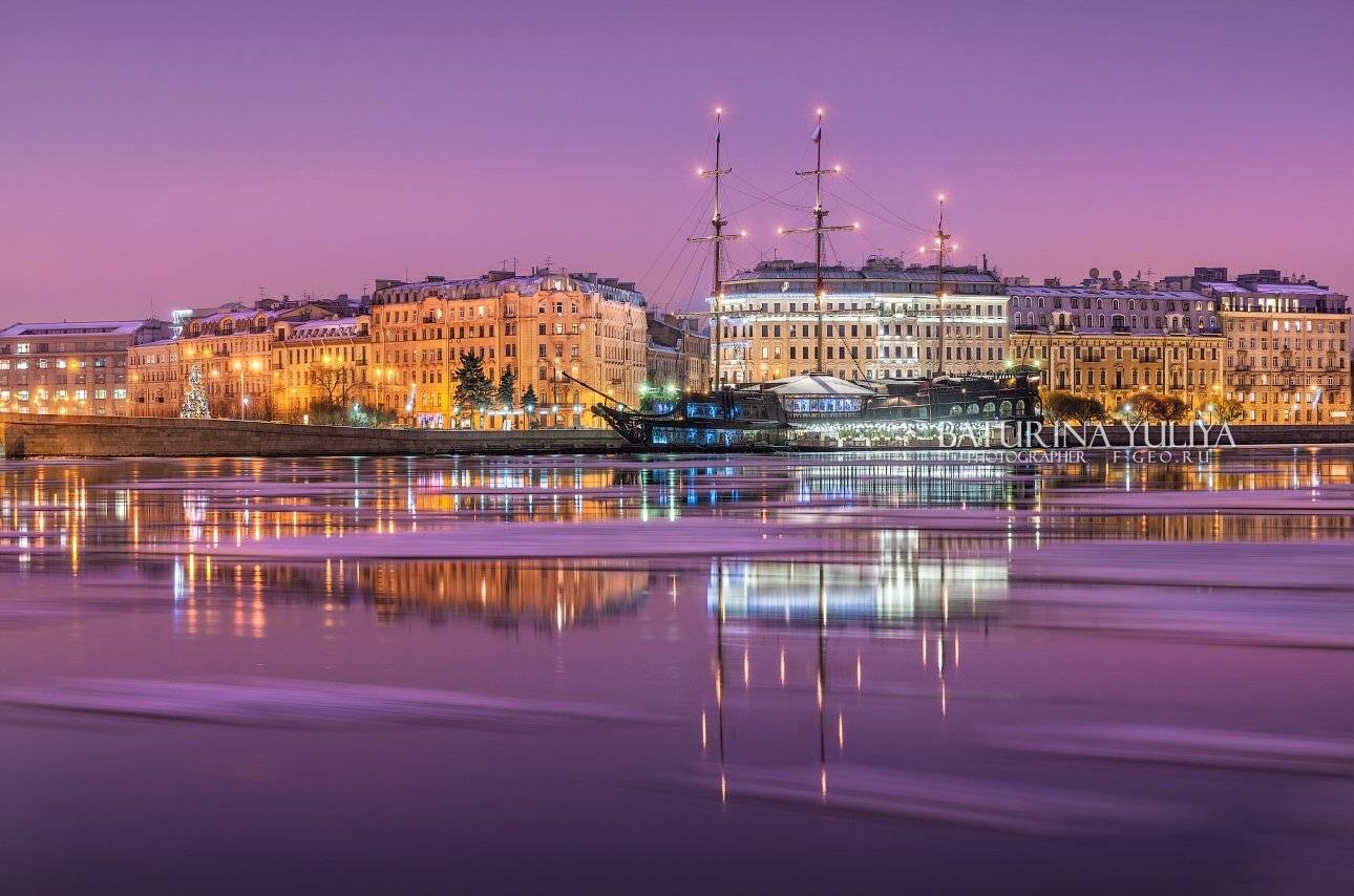 санкт-петербург, летучий голландец, нева, зима, утро, Юлия Батурина