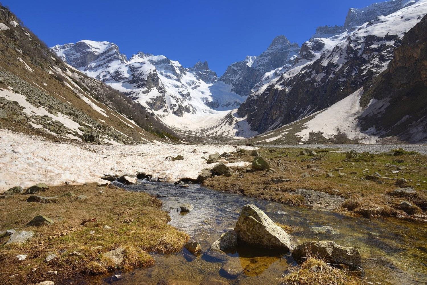 горы весна кавказ ручей узункол, Александр Жарников