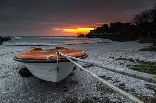 Fishing boat on the beach