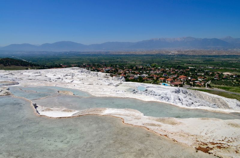 турция, памуккале, пейзаж,путешествия источники Памуккале́ фото превью