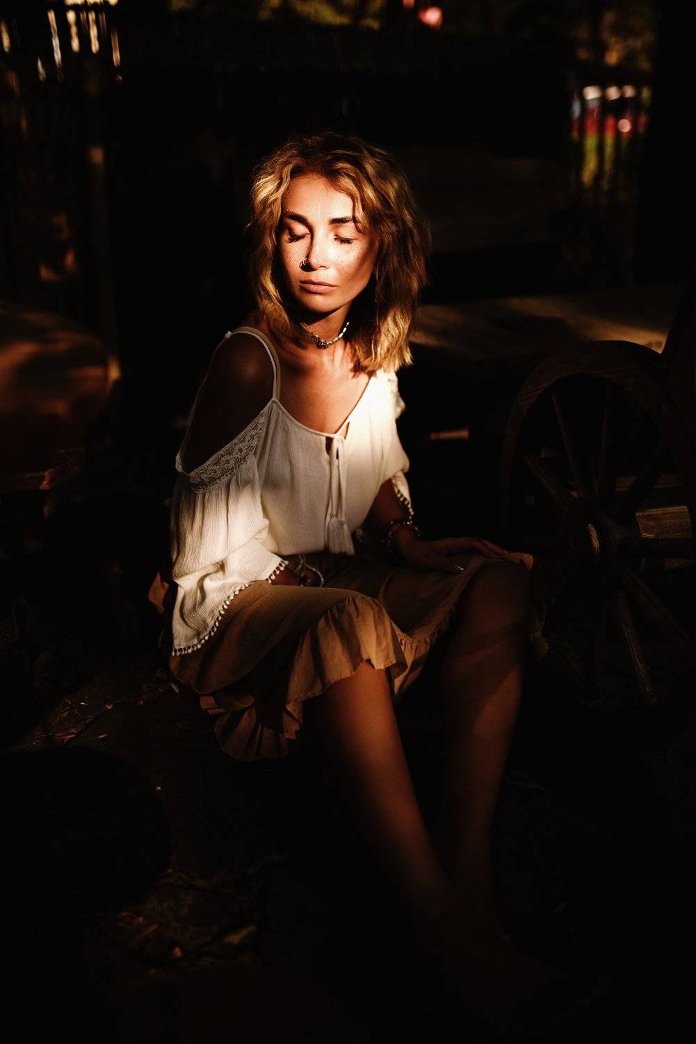 портрет, закат, свет, тень, девушка, красота, лето, Гозун Радослав