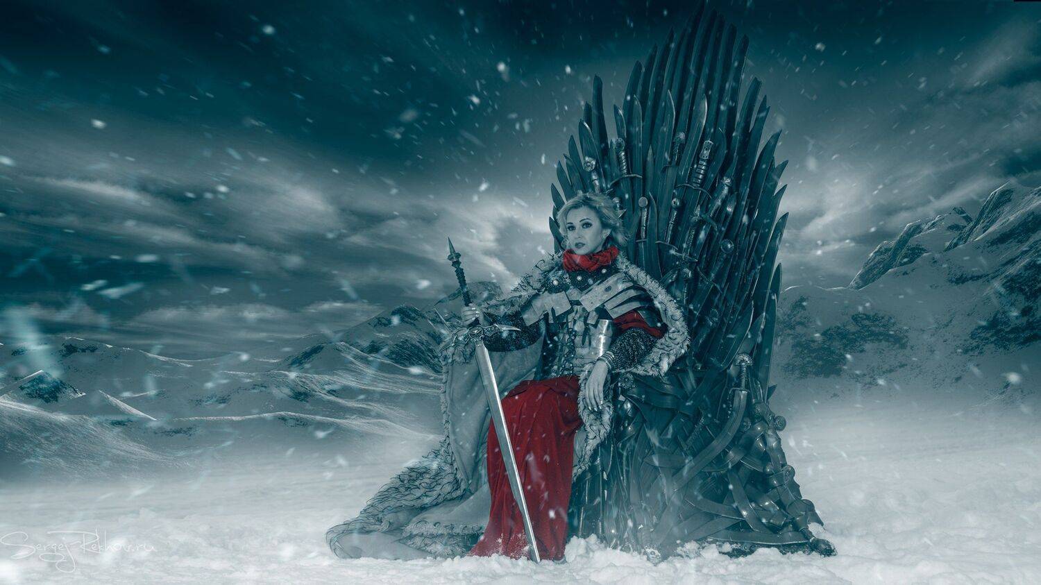 игра престолов, трон, зима, снег, rekhov, Сергей Рехов