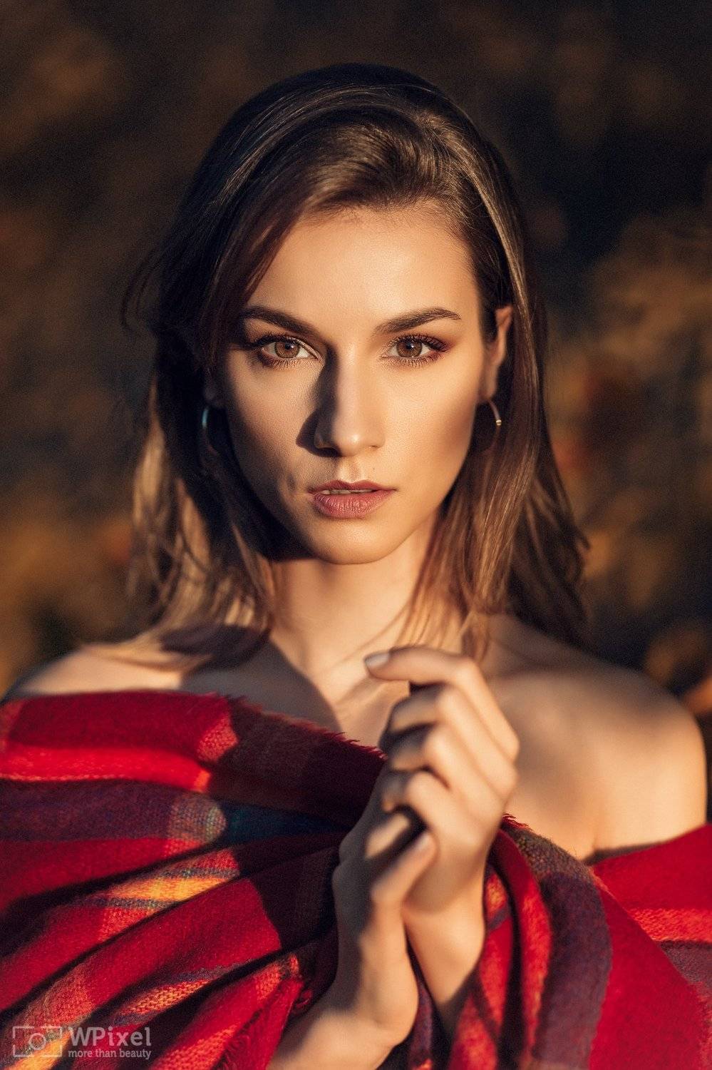 portrait women eyes brunette, Wojtek Polaczkiewicz