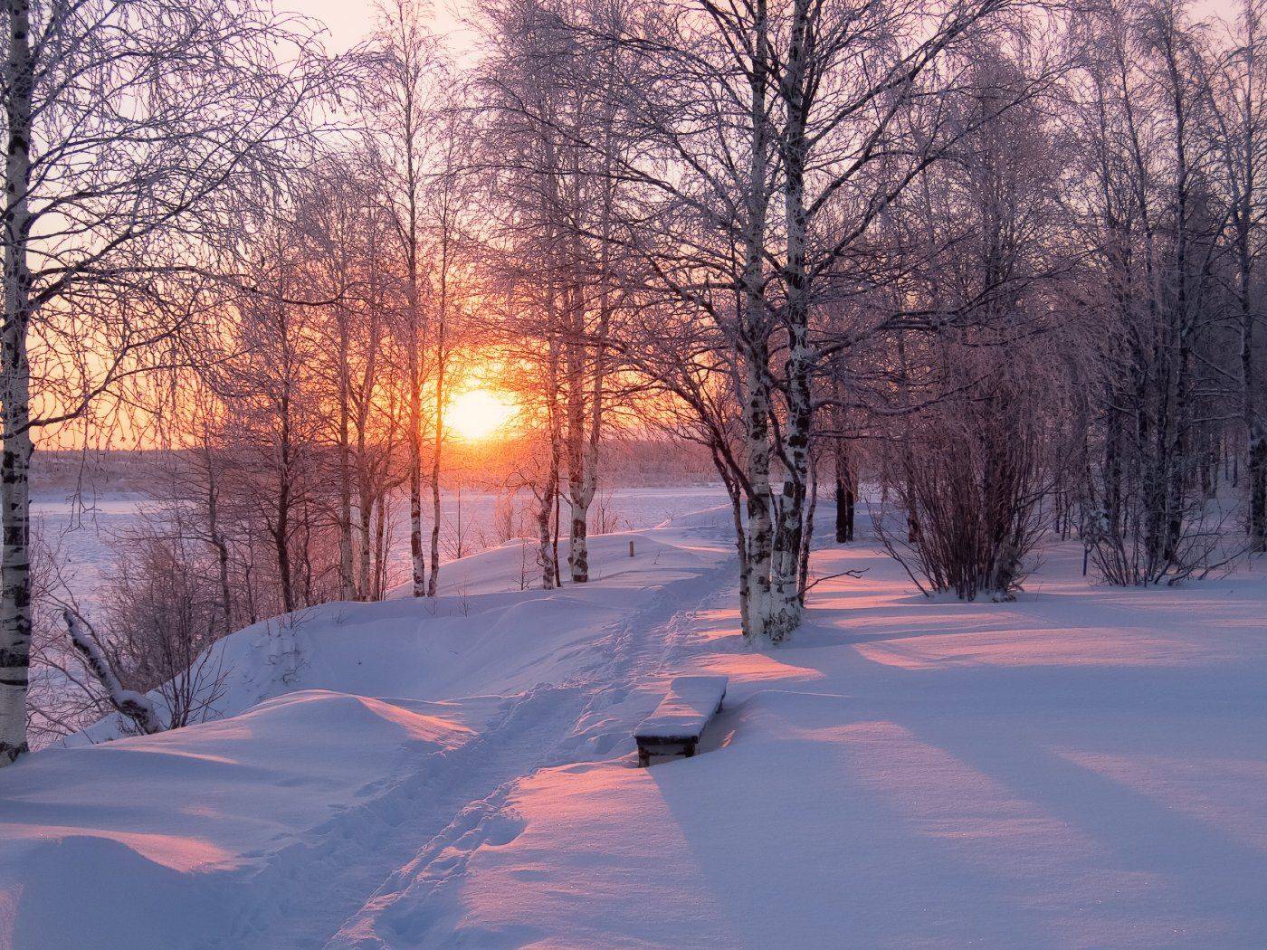 печора,солнце,зима, Игорь Подобаев