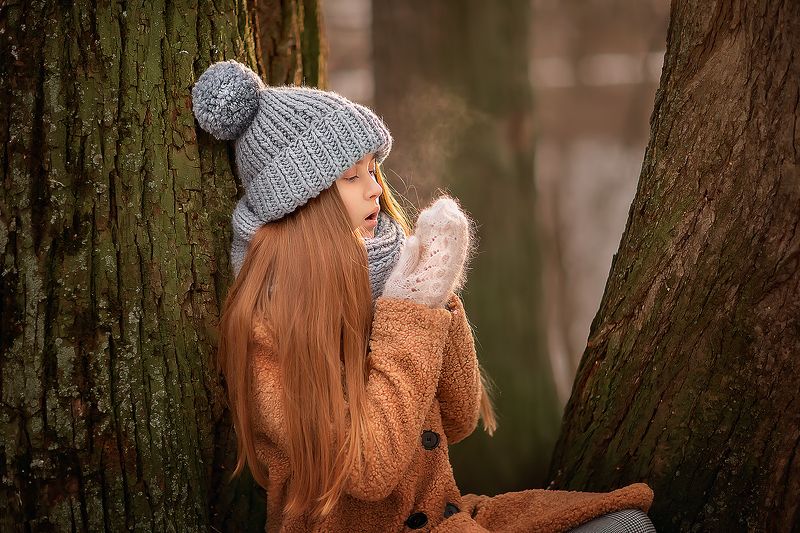 мороз холод девочка зима *** фото превью