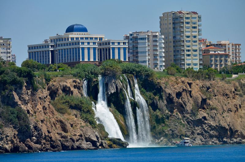 турция,анталия, водопад Анталийский водопад Нижний Дюден фото превью