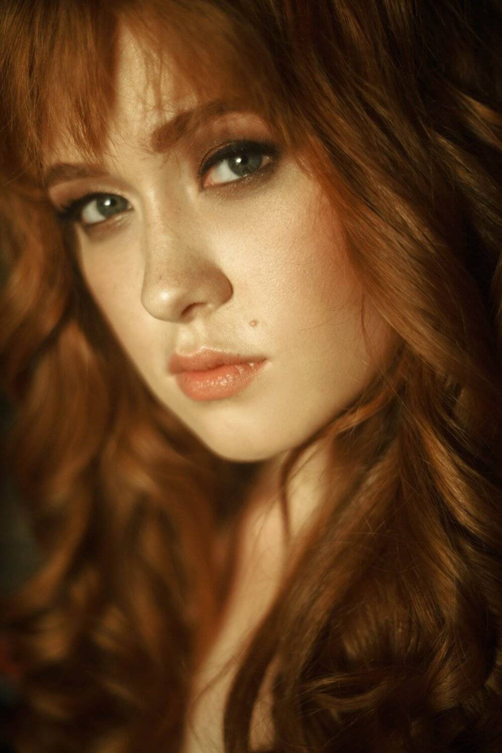 портрет рыжая веснушки девушка, Marie Dashkova