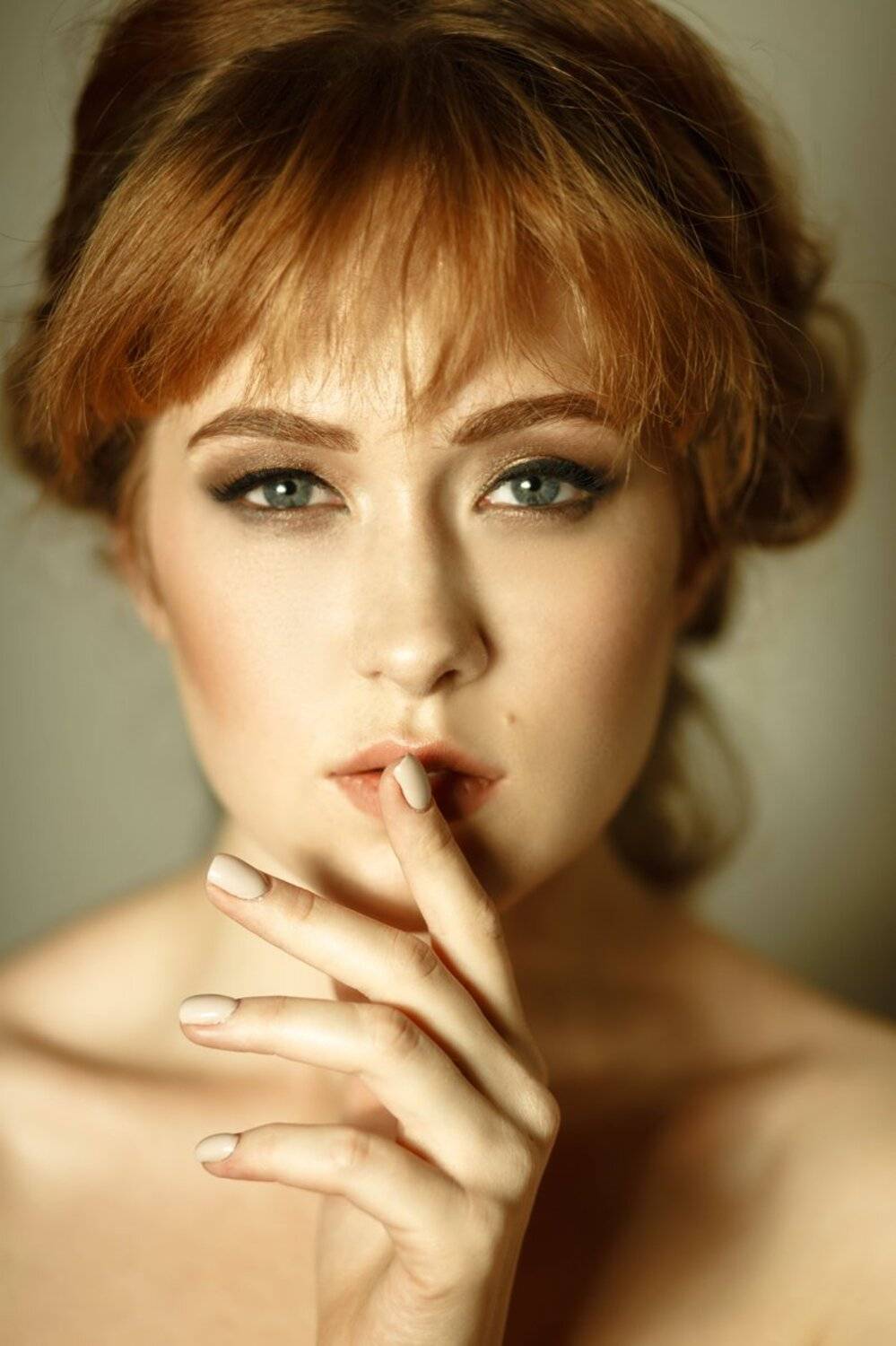 портрет рыжая веснушки девушка, Marie Dashkova