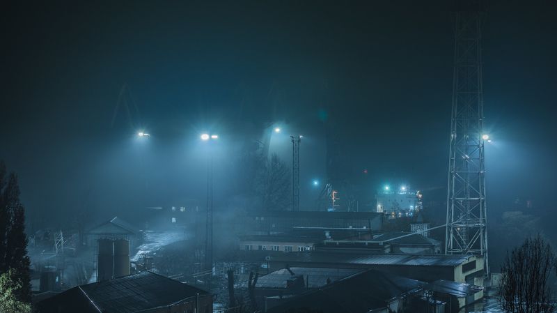 Ночной туман фото превью