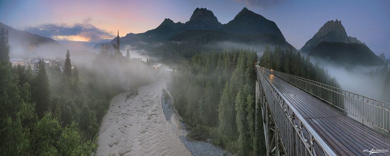 swiss,швейцария,осень,scuol Утренний ритм фото превью
