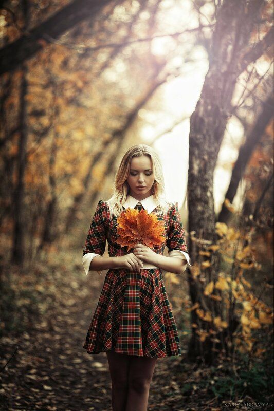 Girl in the forest
