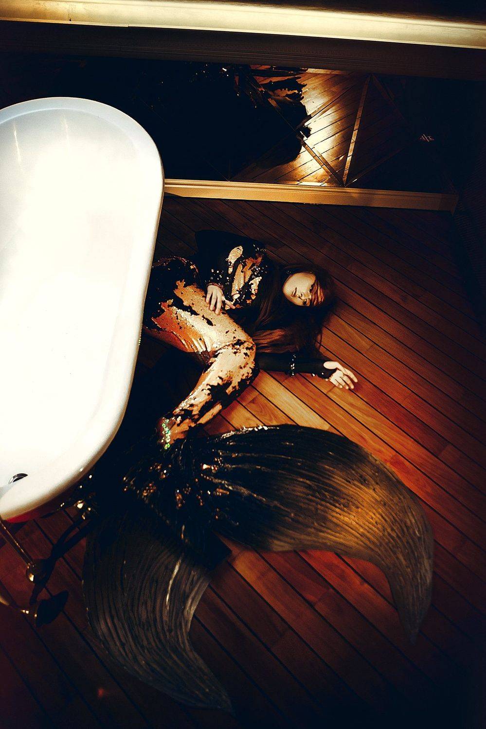 woman, beauty, fashion, art, indoors, mermaid, Руслан Болгов (Axe)